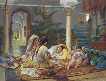 アラブ Painting - イン・ザ・ハーレム フレデリック・アーサー・ブリッジマン アラブ人